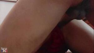 2283ss – French Amateur, Leather Dress, Red Satin Bra, Thong ans Panties, Satin Lingerie, Rimming, Blowjob, Pussy Fucking, Dirty Talk, Cumshots