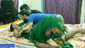 Indian hot Milf aunty fucking with two !! Nokrani se love with dirty audio