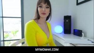 MyMom4K  –  Big Titted StepMother Rewards Her Naughty Stepson For Good Behaving With A Dripping Blowjob