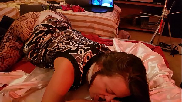 317 02 french amateur doggystyle fuck satin lingerie clothed sex blowjob rimjob
