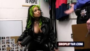 Bad biker milf XWife Karen rough fucked by a mall cop for stealing some stuff