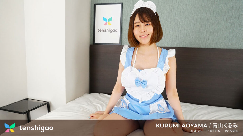 kurumi aoyama is our newest amateur model to come to tenshigao