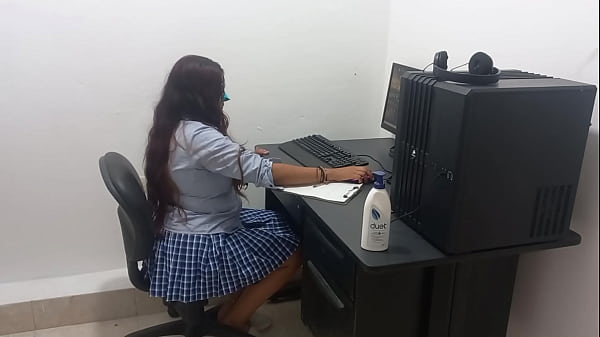18 years old and im studying my computer classes scantily clad because im hot