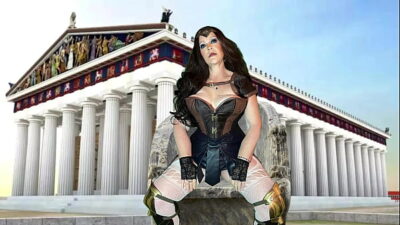 Granny Wonder Woman: Deepthroating Goddess Gilf Cocksucker