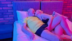 Real Old Grandpa Gets a Present from Horny Granddaughter