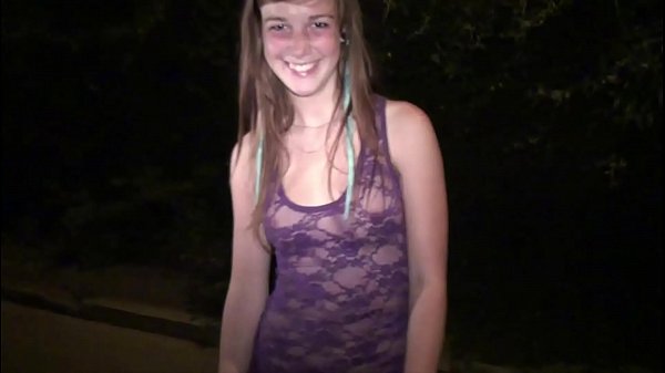 cute young blonde girl going to public sex gang bang dogging orgy with strangers