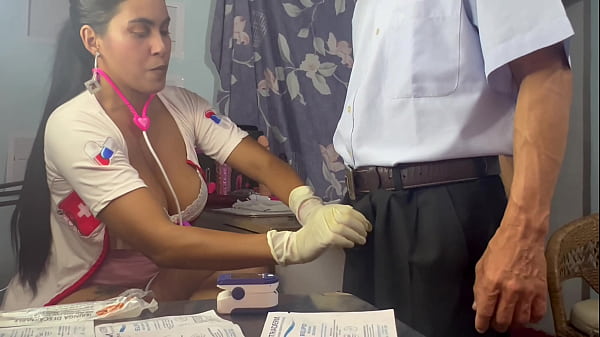 doctor threesome she takes out the semen from her patients stepbrother and masturbates her cute hot and slutty busty and big ass patient