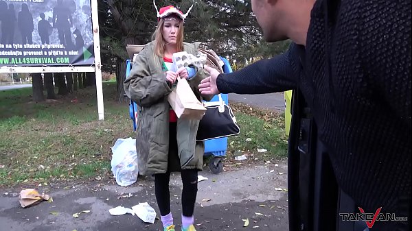 garbage woman turn to super hot crazy mind blonde hungry for cock