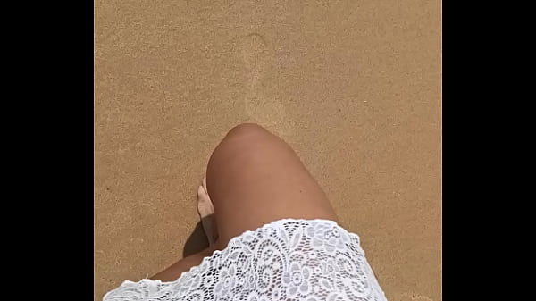 peeing on the public beach