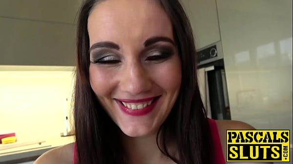 submissive teen eats cum after rough anal