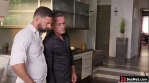 Busty brunette housewife dp fucked by her husbands friends