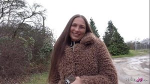 GERMAN SCOUT – Anal Casting Sex for Freckled Big Butt and Boobs Maid Cora Love