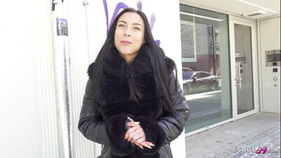 GERMAN SCOUT – Perfect German Latina Teen Caramella del X Pickup for Casting Fuck