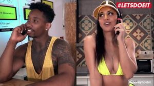 HORNYHOSTEL – (Julia De Lucia, Jesus Reyes) – Sexy Big Tits Pizza Delivery Girl Surprise Fuck With BBC