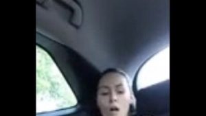 Masturbation in the car on the street. – xcamweb.com