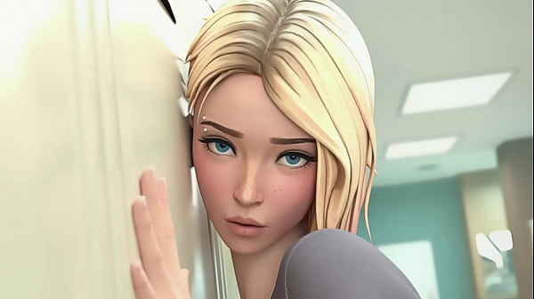 horny blonde gwen stacy fucked in dressing room after hard training hq