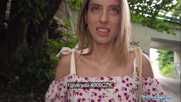 public agent hot babe with the cutiest ass fucks outdoors in a public place