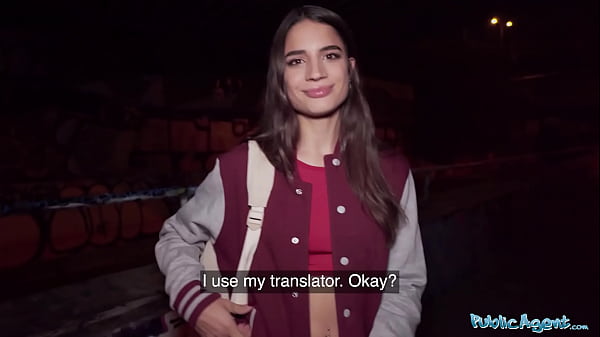 public agent hot french model is more than happy to get fucked by a stranger in public