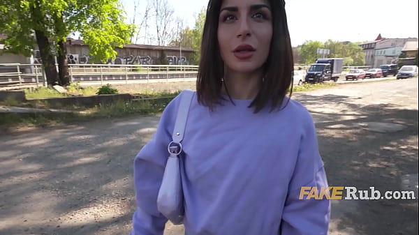 ultra pretty italian girl picked on street on