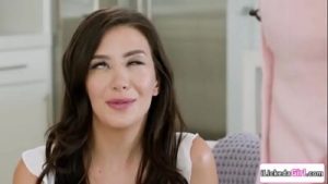 Busty lesbian stepmom facesitting petite teen stepdaughter