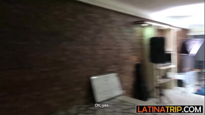 Colombian MILF with big tits Mila Garcia deepthroated and fucked so hard