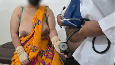 Doctor checking telugu aunty boobs