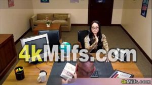 Geeky asian secretary giving head for a pormotion and she is doing it like a pro