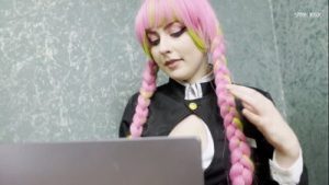 JOI: Let Kanroji Mitsuri fuck your cock with her big breast and make you cum