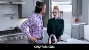 OrgyFam  –  Stepdad banging his sexy hot stepdaughter Lily Larimar