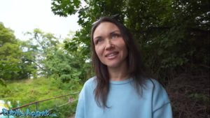 Public Agent – Fitness MILF public blowjob outdoor sex Kristina Grace hard fast POV fuck