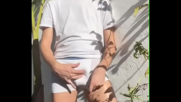 truth or dare twink self pissing peeing in white undies