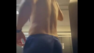 Black thong at the GymWataa