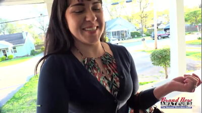 Busty Brunette Coed Victoria Sucks A Boner And Gets Banged!