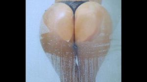 College Tanned Gorgeous Girl take a shower in Bikini