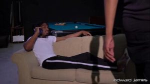 EdwardJames: Black Dude Sensation Blows And Rides Dreezy Long Big Black Cock In The Couch