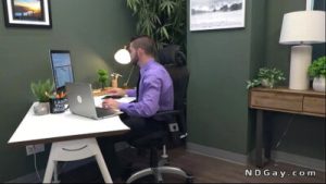 Gay coworkers oral sex and anal fuck in the office