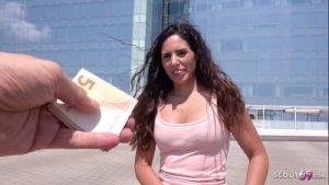 GERMAN SCOUT – Natural Latina Girl Linda Pickup and Fuck at Real Street Casting