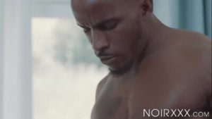 Hunky black dude Pheonix Fellington anal fucks Colton Grey