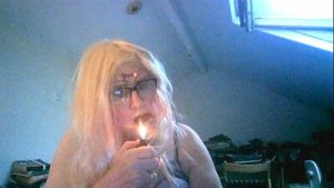 Sarah Shitcunt’s messy degradation, she wanks, fucks herself, smashes eggs and cream pies in her face