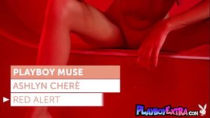 Skinny teen diva Ashlyn Chere flashes her sexy pierced nipples for Playboy