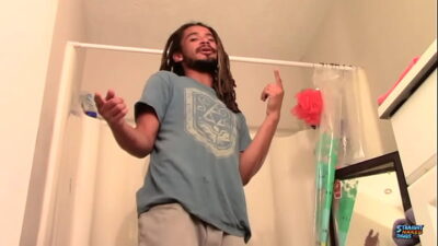 StraightNakedThugs: BBC Dom Anderson Strokes His Big Black Cock Until He Cums