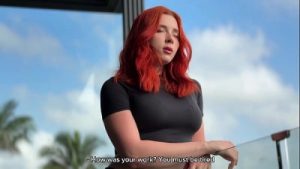 Redhead Gives Footjob After Foot Massage, Fucks And Gets Cum On Feet In Fishnet Stockings POV