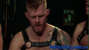 Buff guy sucks big dicks and gets facialized