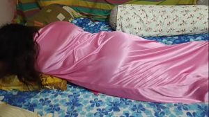Bhabi in Pink Dress Enjoyed with her Big Ass
