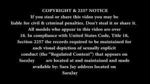 Sar4 Jay In Red Lingeries! She Plays With Her Tits & Twat!