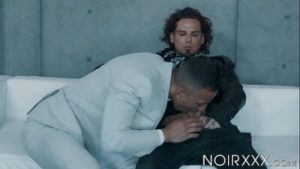 Black stud Zario Travezz anal fucks tattooeod Archer Croft