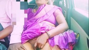 Indian beautiful saree housewife with car driver hot romance Telugu dirty talks.