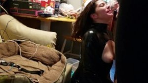 Taylor begs me 2 fuck her whore throat