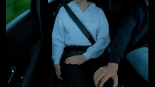 After the driving lesson, things got hot inside the car