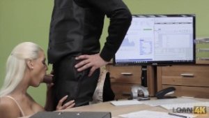 LOAN4K Sensual business lady needs extra money from the local bank